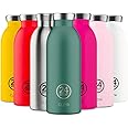 24Bottles Clima Bottles - Insulated Water Bottle 11oz/17oz/29oz, Water Bottles with 100% Leak Proof Lid (12 Hours Hot and 24 Hours Cold Beverages), Made of Stainless Steel, Italian Design