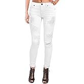 Hybrid & Company Women's Butt Lift Super Comfy Stretch Ripped Skinny Jeans