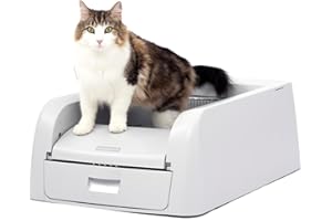 PetSafe ScoopFree Clumping Self-Cleaning Litter Box - Automatic Electric Litter Box with Integrated Health Counter - Mess-Free Waste Disposal - Odor-Free for Fresh Environment