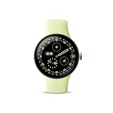 Google Pixel Watch 4 (41mm) - Android Smartwatch with Heart Rate and Sleep Tracking - 30-Hour Battery - Fitness Tracking - Google AI - Champagne Gold Aluminum Case - Lemongrass Active Band - Wi-Fi