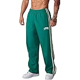 Charfille Jogger Sweatpants for Men Color Block Wide Leg Drawstrings Casual Cargo Joggers Pants with Pockets