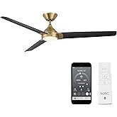 WAC Lighting F-088L-SB/MB Zelda Indoor Ceiling Fan Soft Brass Matte Black