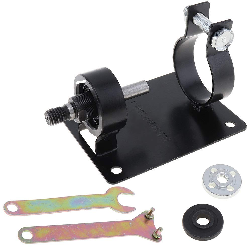 ChgImposs 10mm Electric Drill Cutting Seat Stand Holder Set Polishing Grinding Machine Bracket with 2 Wrenchs and 2 Gaskets for Polishing/Grinding/Cutting