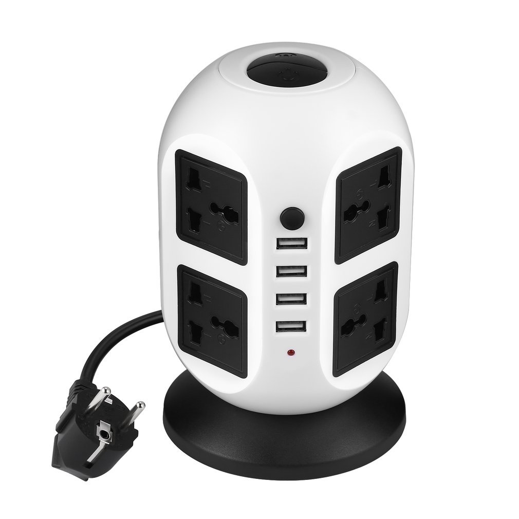 Livolo Set Presa Elettrica Con Pannello In Vetro Bianco 2 Ingressi - Modulo Vl-72eu-51, 16A/250V