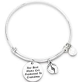 New Grandma Gifts Bracelet The Best Moms Get Promoted to Grandma to Be Jewelry