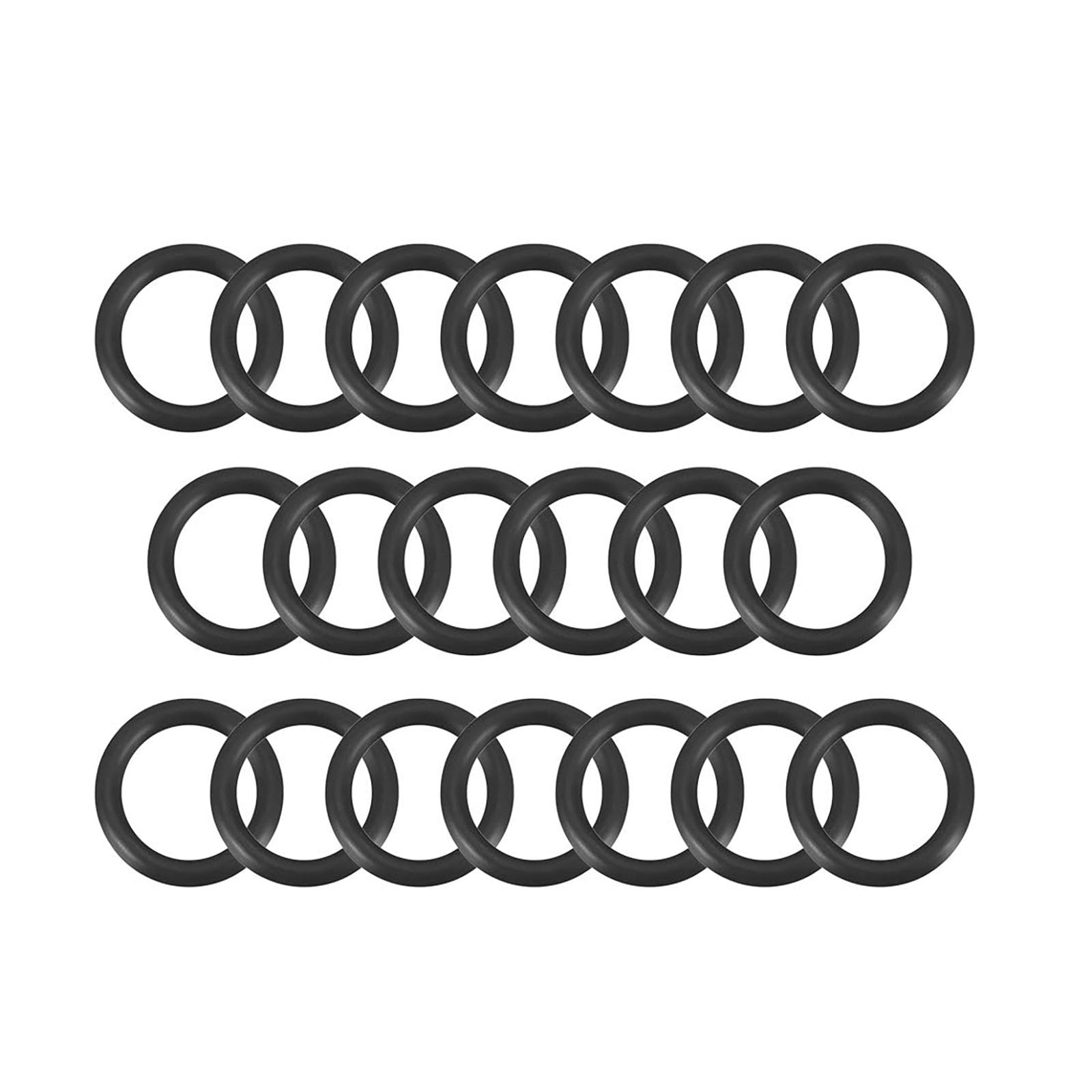 TA-VIGOR 20Pcs Nitrile Rubber O-Rings, 13mm OD 9mm ID 2mm Width Rubber Washers Spacer O-Rings Gasket kit, Metric Sealing Gasket for Hose, Faucet, Automotive, Plumbing