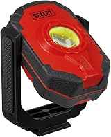 Sealey LED315 Rechargeable Worklight 15W COB 1000 Lumen Black Red Magnet Hook view 3
