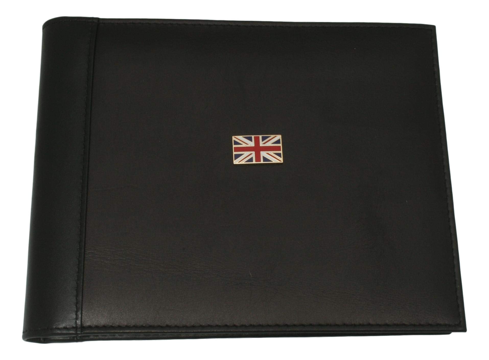 Union Jack Disabled Blue Badge Leather Bifold Case Holder In Black 383