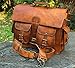 Handmadecraft Leather Unisex Real Leather Messenger Bag for Laptop Briefcase Satchel