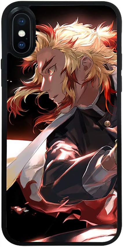LVJF Demon Slayer Kimetsu No Yaiba Rengoku Kyoujurou iPhone Phone Case,Japanese Anime iPhone Case-iPhone 11 Pro Max 6.5inch