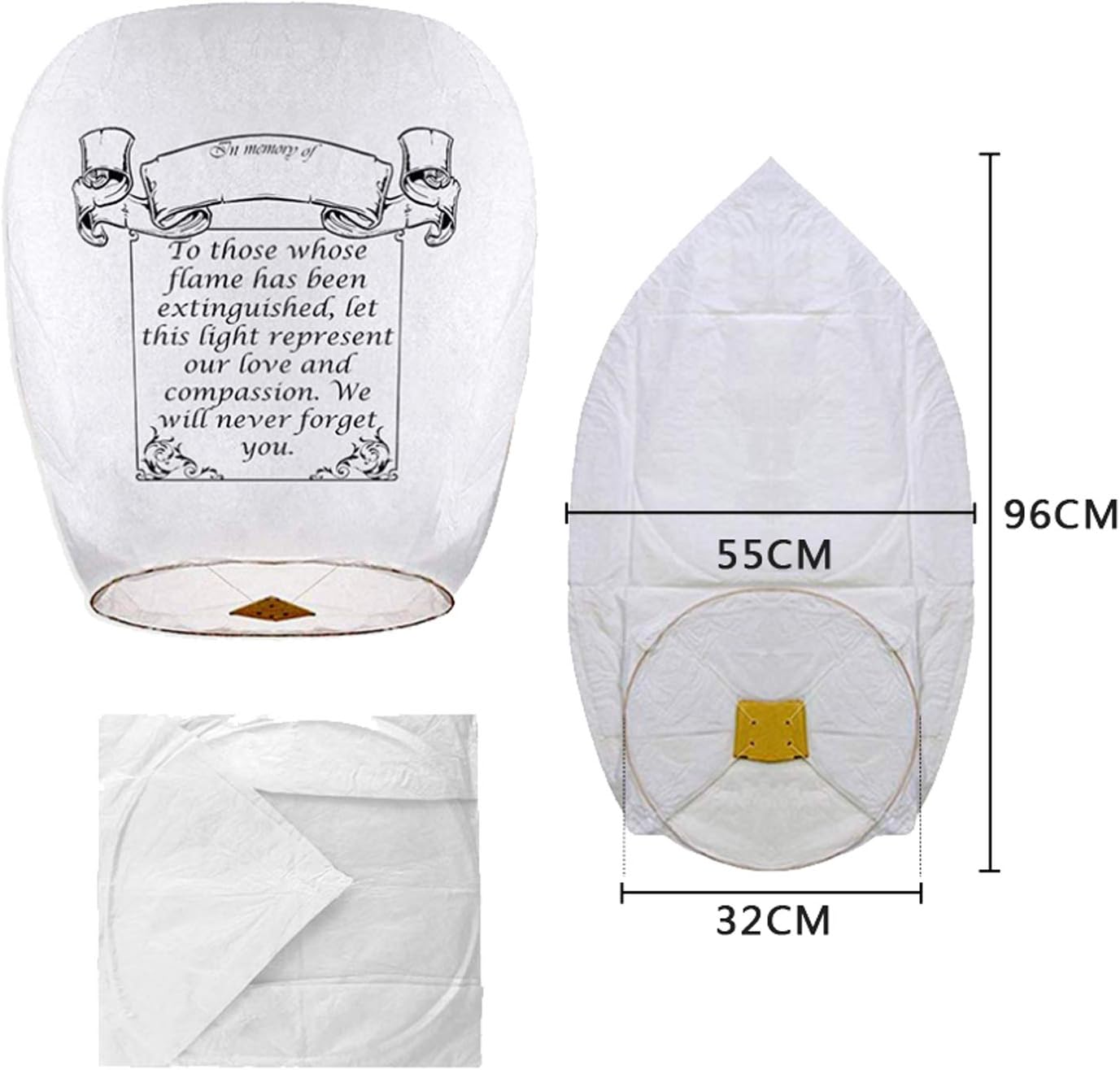 6 Pack Chinese Sky Lanterns, Eco Friendly - Image 3