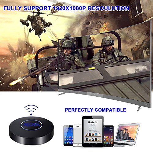 Mudix-Q1-Wifi-Wireless-HDMIAV-Dual-Display-Receiver-Supports-MiracastAirplayDLNA-for-iOSAndroidMacWin81-To-TV-Projector-Monitor