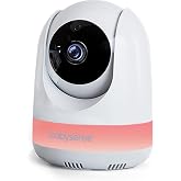 Babysense Add On Camera Video Baby Monitor MaxView, Remote Pan Tilt Zoom, Two-Way Talk-Back Audio, Long Range, Night Vision, RGB Night Light, Lullabies, Temperature Monitoring