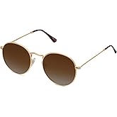 SOJOS Small Round Polarized Sunglasses for Women Men Classic Vintage Retro Shades UV400 SJ1014