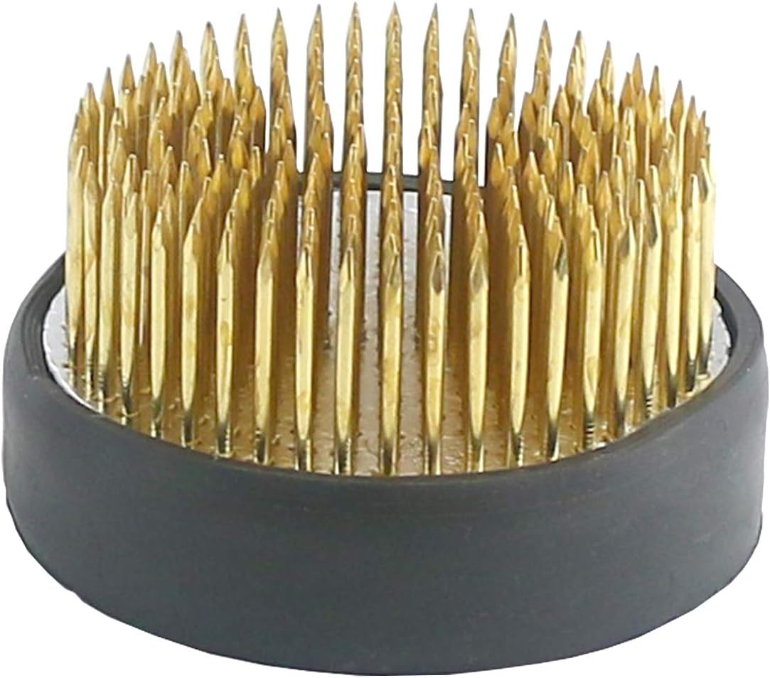 TinaWood 2.4" Kenzan Ikebana Flower Frog Flower Arranging Frog Spiky Frog Fixed Tools Floral Arrangement Pin Holder Round, 217 Pins (2.4")