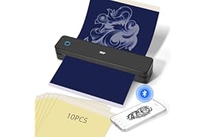 JimKing MT660 Wireless Tattoo Transfer Stencil Printer, Bluetooth Thermal Tattoo Machine, Tattoo Printer Copier for Tattoo Ar