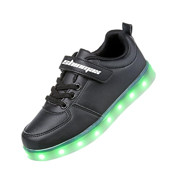 Shinmax mit CE-Zertifikat Frühling-Sommer-Herbst-Breathable LED Schuhe 7 Farben USB Aufladbare Leuchtschuhe Kinderschuhe für 