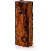 IECAP LLC Desert Ironwood Blanks (Burl Ball Pattern) &mdash; Grade A, 5 1/8 x 1 3/4 x 1 1/4 in &mdash; Exotic Hardwood Lumber Blocks &mdash; Ironwood Wood Turning Blanks for Knife Handles, Carving &amp; DIY Woodworking