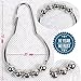 eT's Premium Shower Curtain Hooks Rings – Heavy Duty 100% Stainless Steel Polished Chrome, Set of 12 – Decorative, Easy to install, Smooth Gliding Rust-Free Hooks
