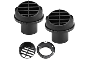 XXIMUIM Warm Air Vent Outlet,2pcs 360 Degrees Rotatable Diesel Heater Car Heater Duct Hose Pipe Air Outlet Vent Cover for Parking Heater Air Conditioner Steering Eberspacher, Webasto, Propex Heaters (42mm)