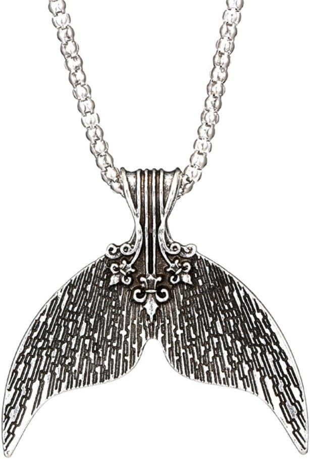Little Finger ♛❤❤❤♛Fashion Women Mermaid Tail Pendant Necklace Sweater Dress Long Chain Jewelry
