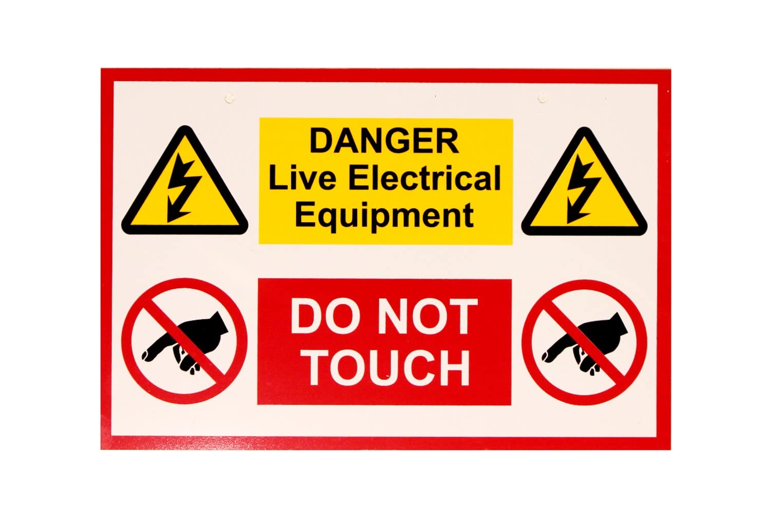 Warning Signs - Danger Live Electrical Equipment IS10901RP - Rigid plastic - pack of 1-150 x 225