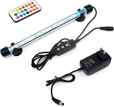 Amazon Varmhus 水槽ライト 水槽用照明 アクアリウムライト Led熱帯魚ライト タイマー付き 4 8 12h 定時 日出日没機能 観賞魚飼育 水草育成 28cm 12leds Rgb Varmhus ライト 照明 通販