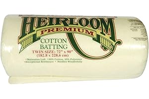 Hobbs Premium 80/20 Cotton Blend Batting - Twin 72 Inches x 90 Inches