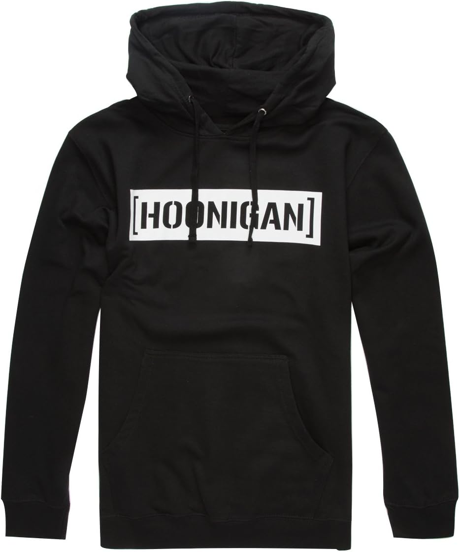 Hoonigan Black-White Censor Bar Hoody