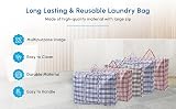 1ABOVE 3 Packs Medium Laundry Storage Bags 57x47x30cm Random Colour view 3