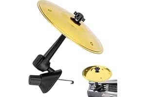 Car Cymbal, Car Symbol Drum, Alloy Mini Clip-On Drum for Music Lovers, Finger Crash Cymbal, Make Your Driving More Fun, Easy 