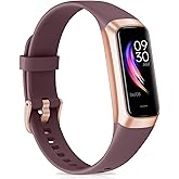 Fitness Tracker with 24/7Heart Rate, Blood Pressure, Sleep Tracking, Calorie, Activity Tracker with 1.1" AMOLED Color Screen, Waterproof Step Tracker for Android iPhones Women Men