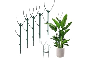 AK1980 Stackable Twig, 5 Pack Plant Support Frame & Plant Cage Support Rings for Sphagnum, Twig Trellis for Indoor Outdoor Plants Potted Plants Flower Other Climbing Plants