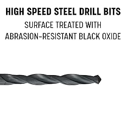Drill America 25 Piece High Speed Steel Drill Bit