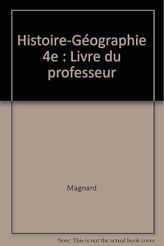 Download Histoire-Géographie 4e : Livre du professeur PDF