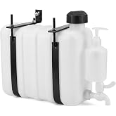 Portable Camping Hand Washing Station, 3.8 Gallon Water Tank with Faucet | 2-in-1 Truck Water Tank, Portable Wash Station for Camping, Road Trips, Job Site, Car Detailing