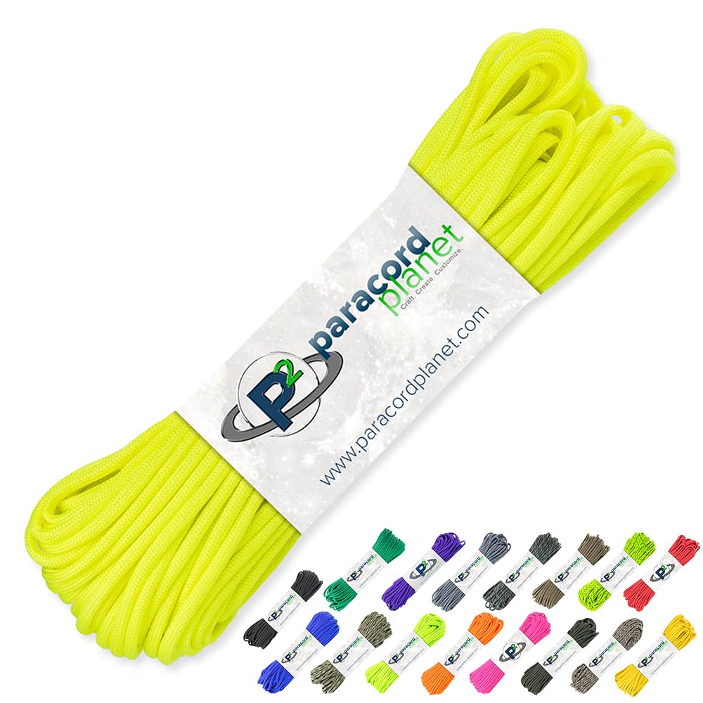 Paracord Planet 100' Hanks Parachute 550 Cord Type III 7 Strand Paracord Top 40 Most Popular Colors