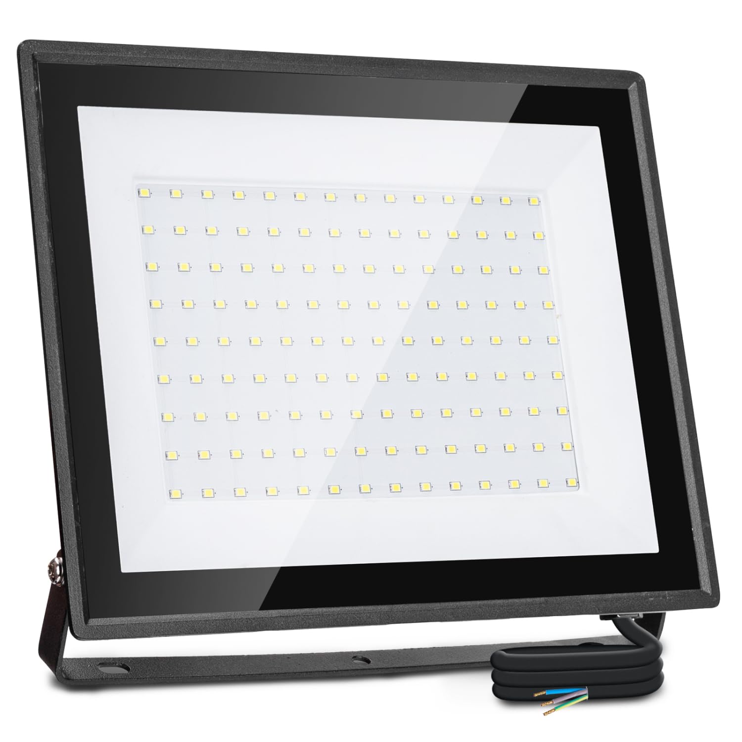 Aigostar 100W Led Floodlight Outdoor, 8700lm LED Security Lights, 526W Incandescent Lamp Equivalent, Waterproof IP65, 6500K Cool White Outdoor Lights for Warehouse, Garage, Backyard, Garden, etc