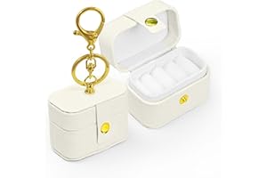 Ring Bearer Pillows for Dog Collar, PU Leather Wedding Ring Pillow Box for Pet, Mini Ring Holder Pouch Box, Earrings Storage 