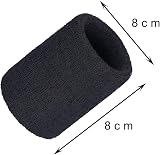 kuou 8 Pcs Sweet Wristbands Thick Cotton Protective Elastic Sports Wrist Sweat view 3