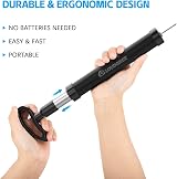 Cloudgree Sports Ball Pump 10in Air Inflator Kit with Needles & Hose view 3
