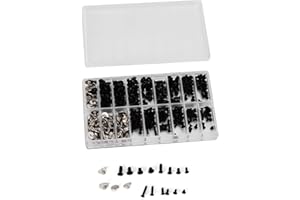 360Pcs M2 M2.5 M3 Cross Screw Kit Computer Screws Kit Alloy Steel Micro Cross Screw Assortment Set Fasteners