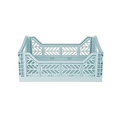 AYKASA Collapsible Storage Bins, Plastic Crate for