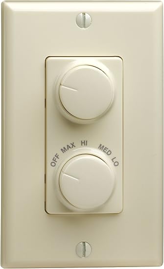 Leviton Rtd01 10a Illumatech 1 5a 300w Rotary Combo Fan Speed Dimmer Control Single Pole Almond