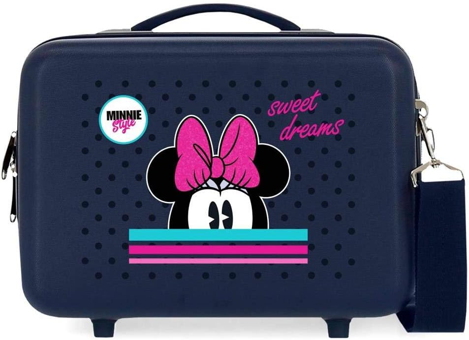 Sweet Dreams Minnie Adaptable Beauty Case Blue 29x21x15 cm Polyester