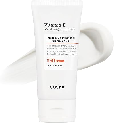 COSRX SPF 50 Vitamin E Vitalizing Sunscreen Face UVA UVB Korean Skincare No