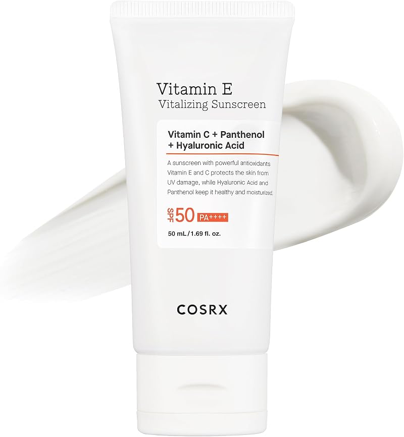 COSRX SPF 50 Vitamin E Vitalizing Sunscreen Face UVA UVB Korean Skincare No