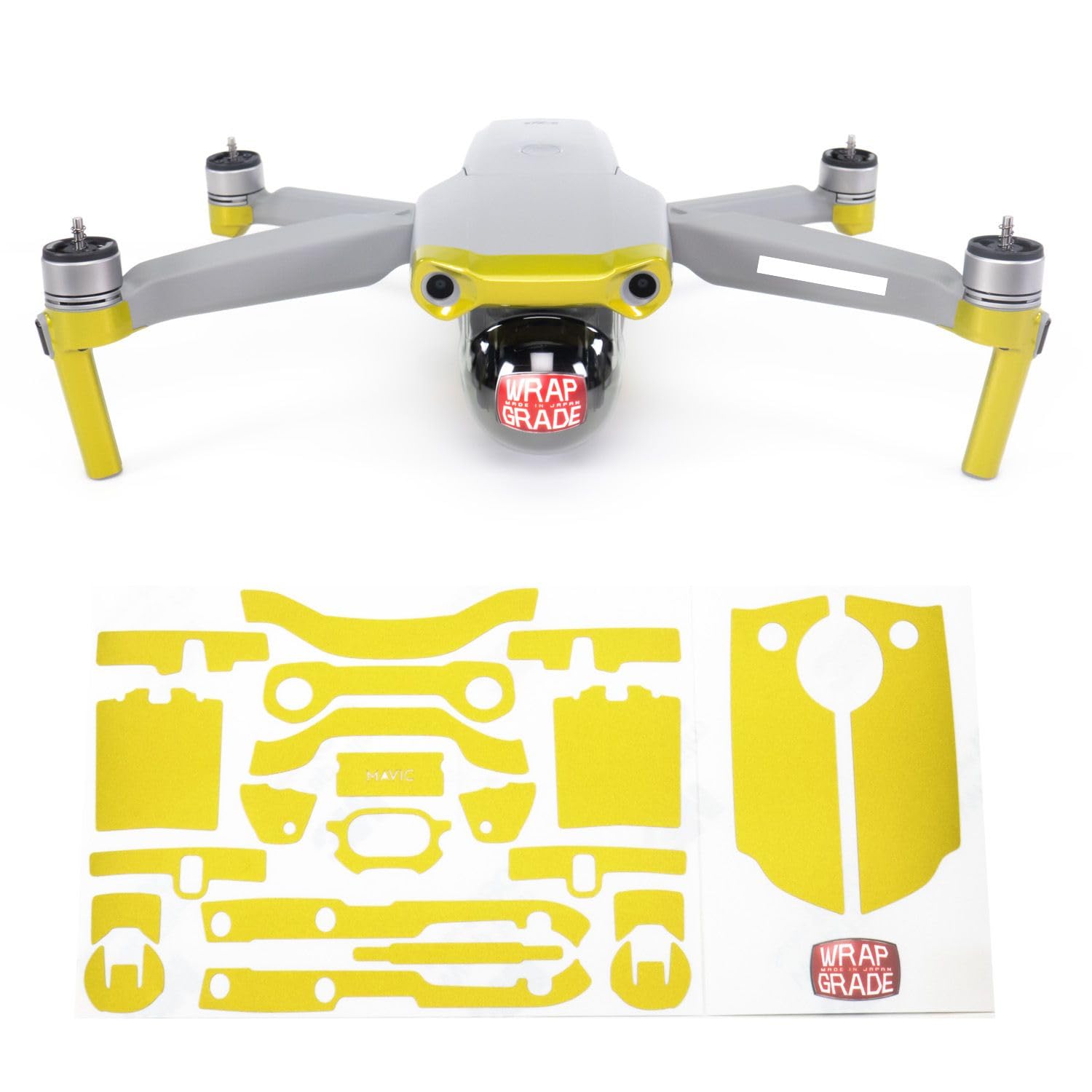 Wrapgrade Skin Compatible with DJI Mavic Air 2 | Accent Color A (LIMONCINO YELLOW)