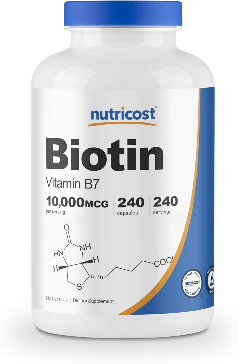 Nutricost Biotin (Vitamin B7) 10,000mcg, 240 Capsules - Gluten Free, Non-GMO: Health & Personal Care