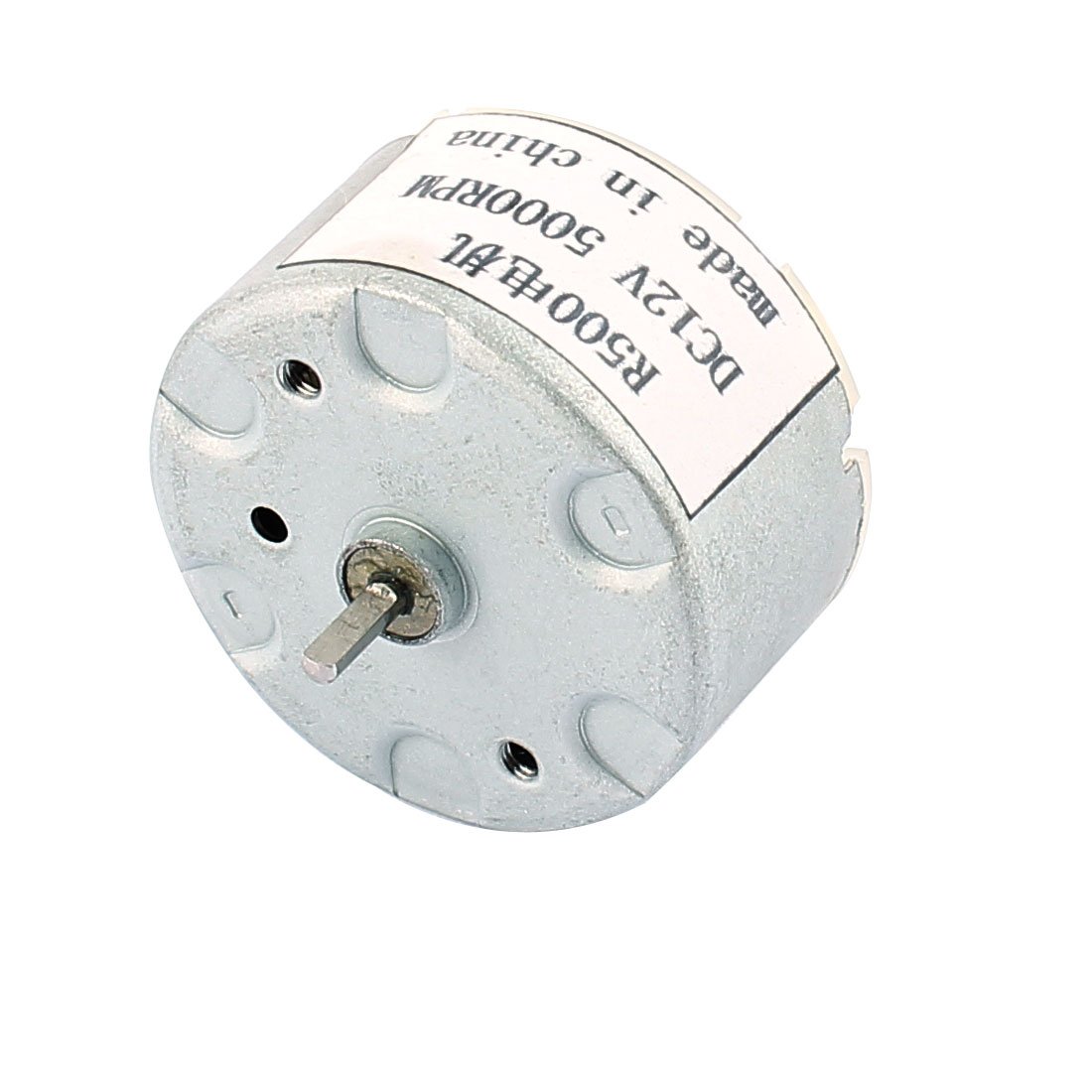 Sourcingmap R500 DC 12V 5000RPM Flat Shaft Cylindrical Micro Model Magnetic DC Motor